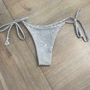 Mora floral print Erica tie side bikini bottoms